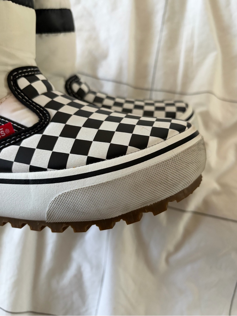 Vans Vansguard Slip-On Snow Boot with Classic Checkered Pattern M6/W7.5 - Picture 7 of 9